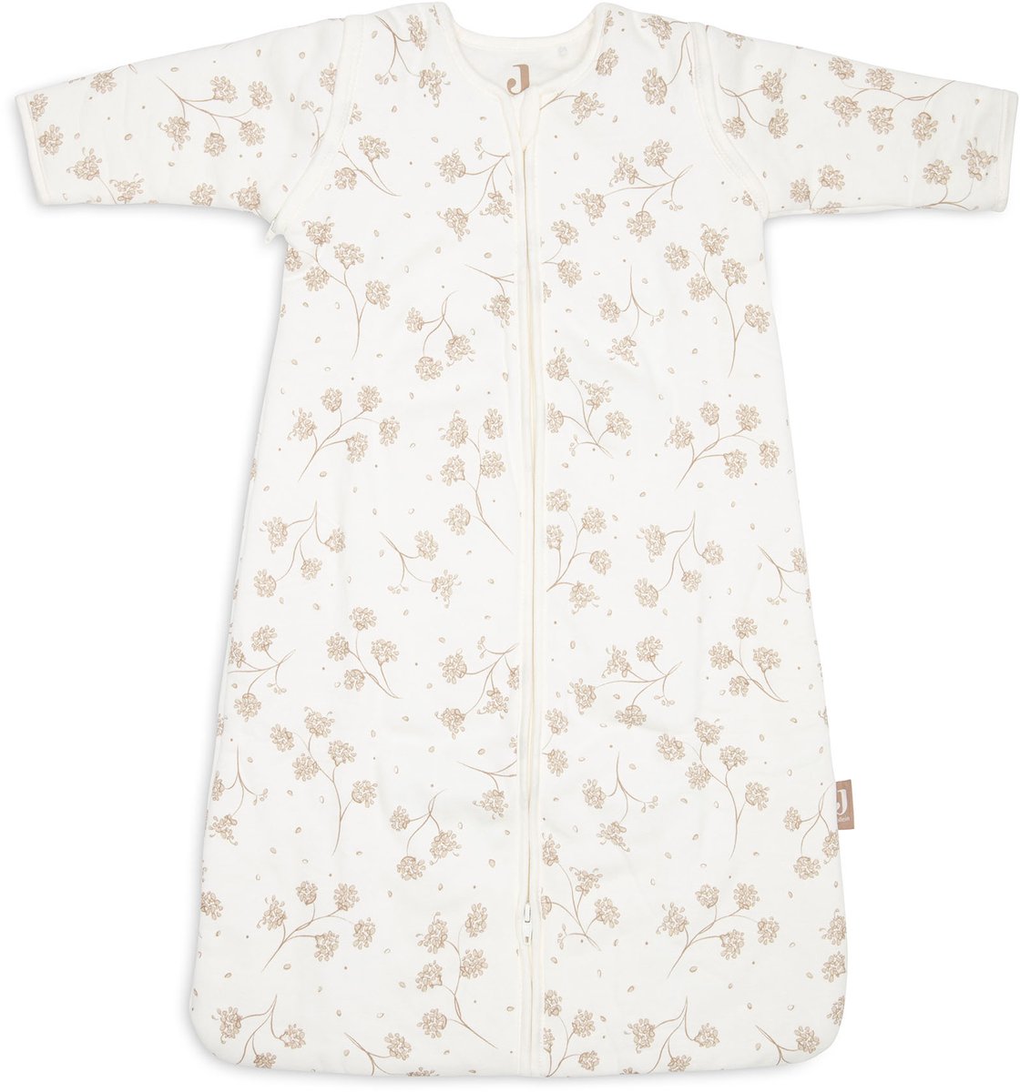 Jollein slaapzak baby met afristbare mouw 90cm - leafy dreams