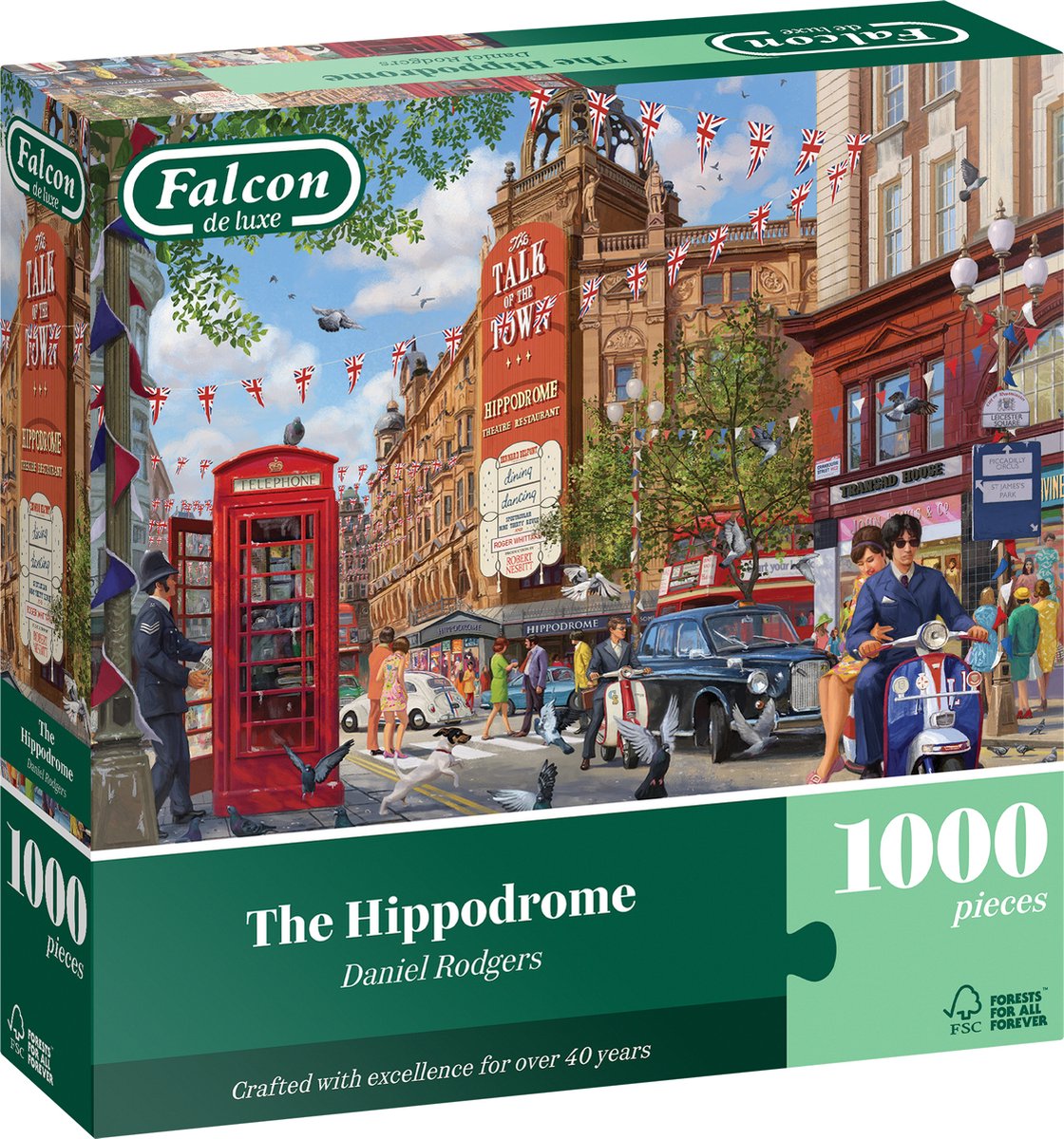Falcon jumbo legpuzzel the hippodrome - 1000 stukjes puzzelplezier.
