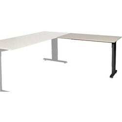 Bureau-uitbreiding schaffenburg lin-pla126-robz-m25 120x60x65-85cm