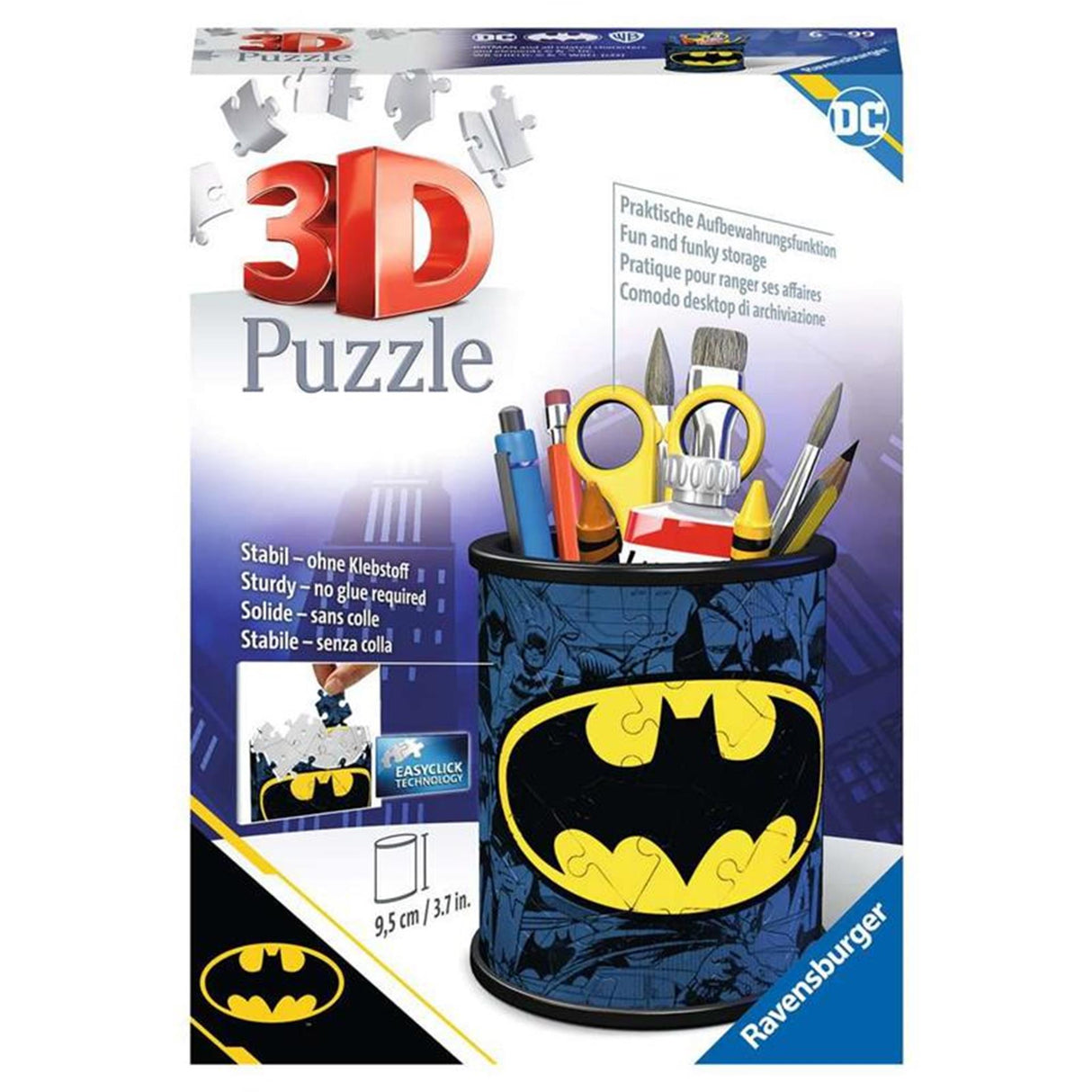 Ravensburger 3d puzzel batman pennenbakje puzzel 54 stukjes