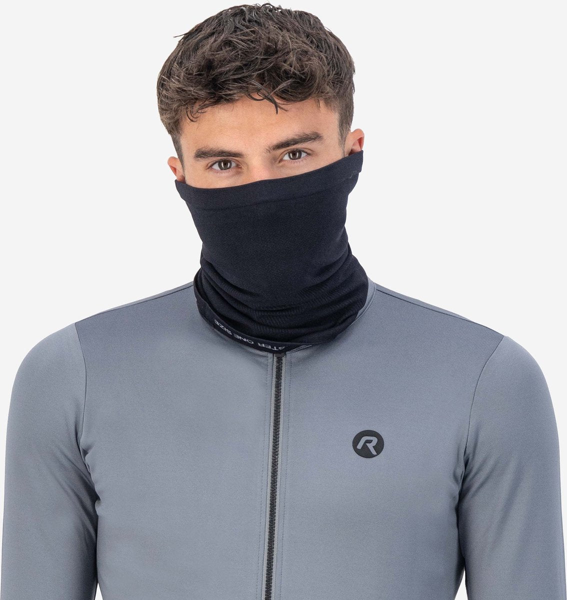 Rogelli dynaknit nekwarmer heren en dames - zwart - one size
