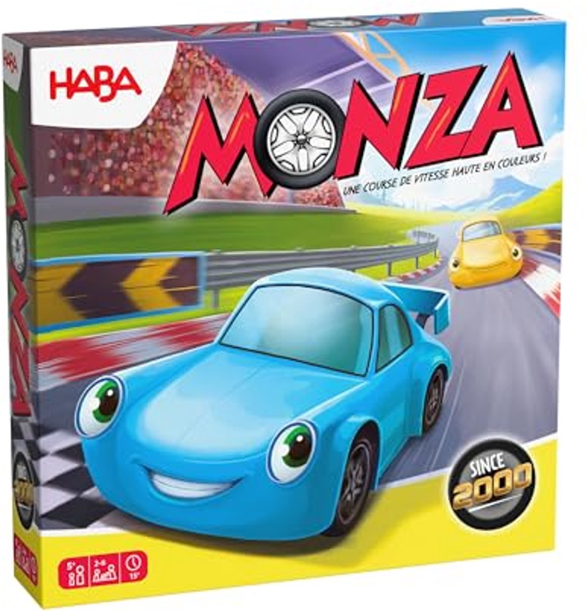 Haba bordspel monza 2.0 - familiespel raceauto's strategie.