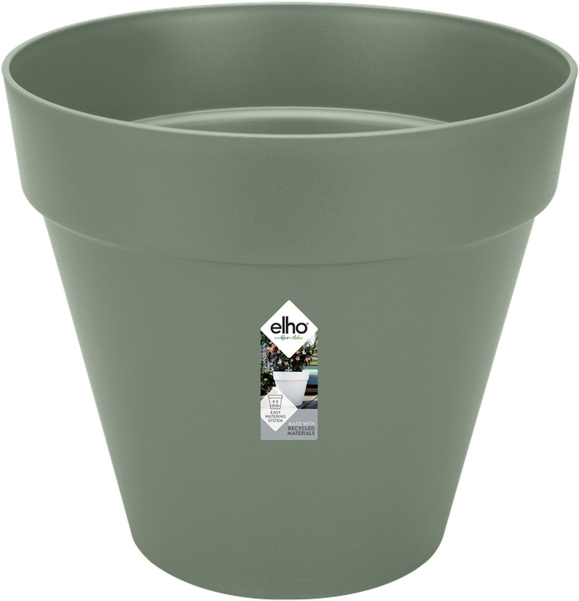 Elho loft urban rond 50 - bloempot voor buiten - ø 48.5 x h 44.5 cm - pistachegroen