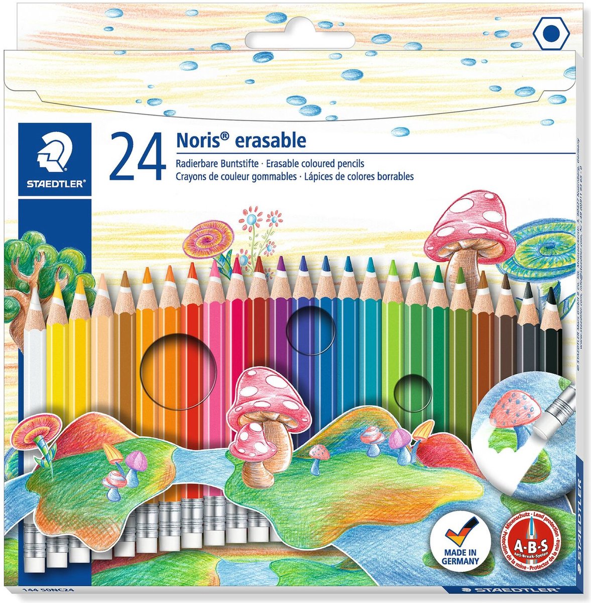 Staedtler speelgoed | creatief artwork diy - noris club erasable - set 24 st