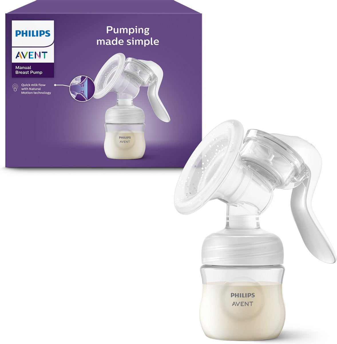 Philips avent - borstkolf - handmatig - handkolf - wit - scf430 01