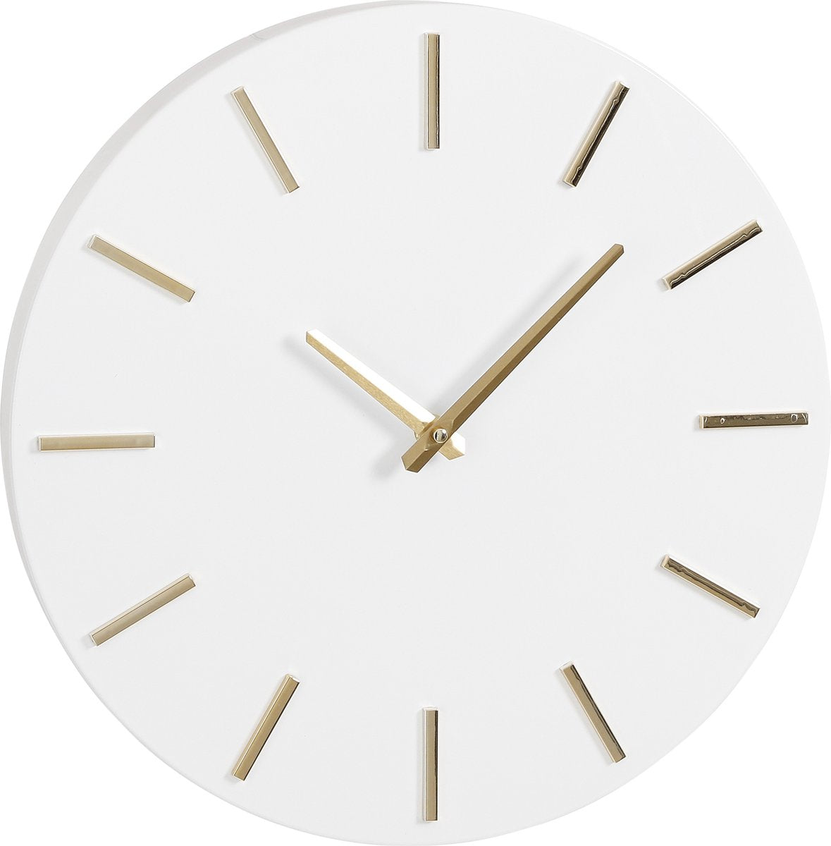 Mica decorations - brixen wandklok - ø36 cm - wit