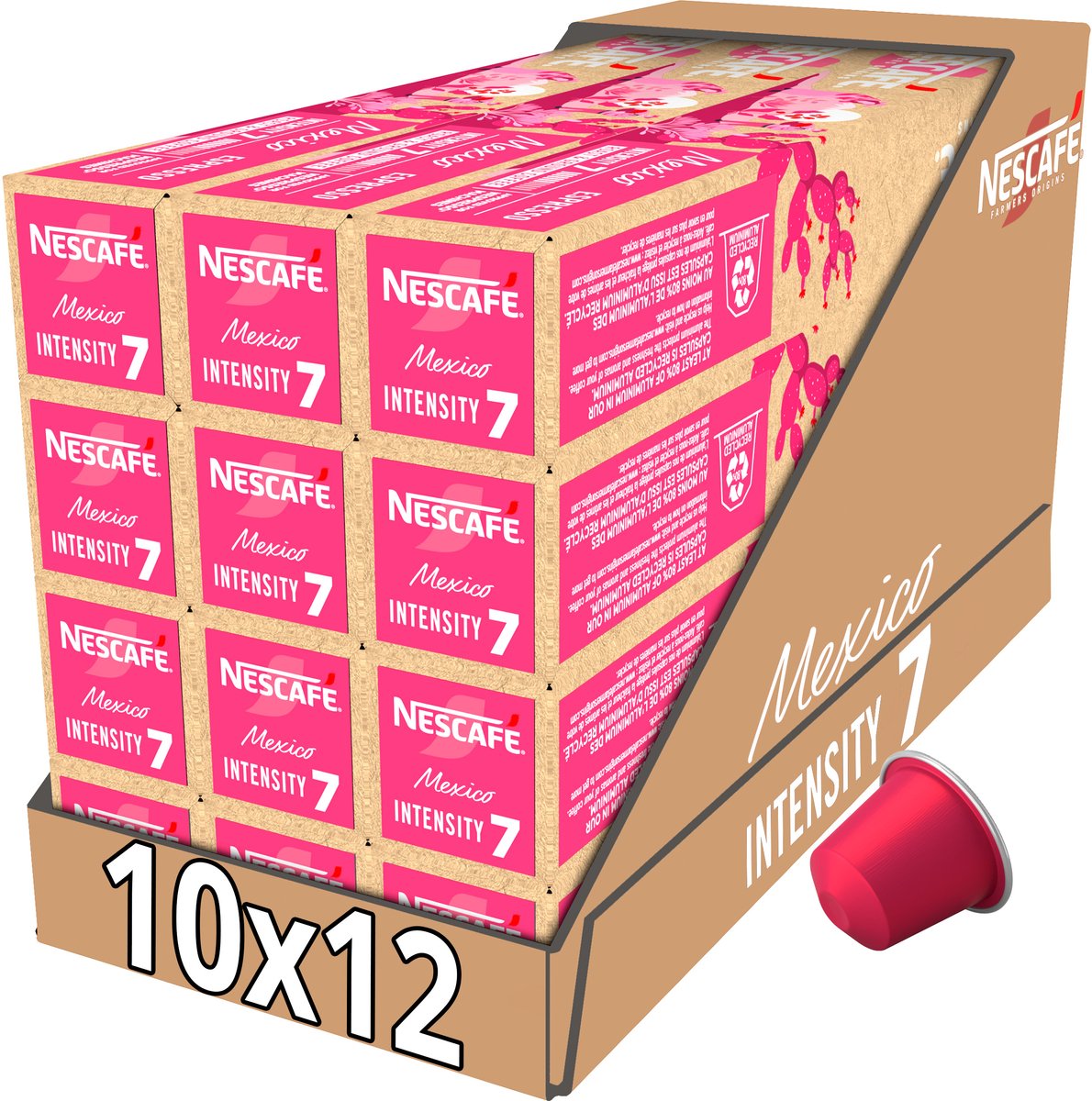 Nescafé farmers origins mexico nespresso compatible capsules - 10 koffiecups x 12 doosjes