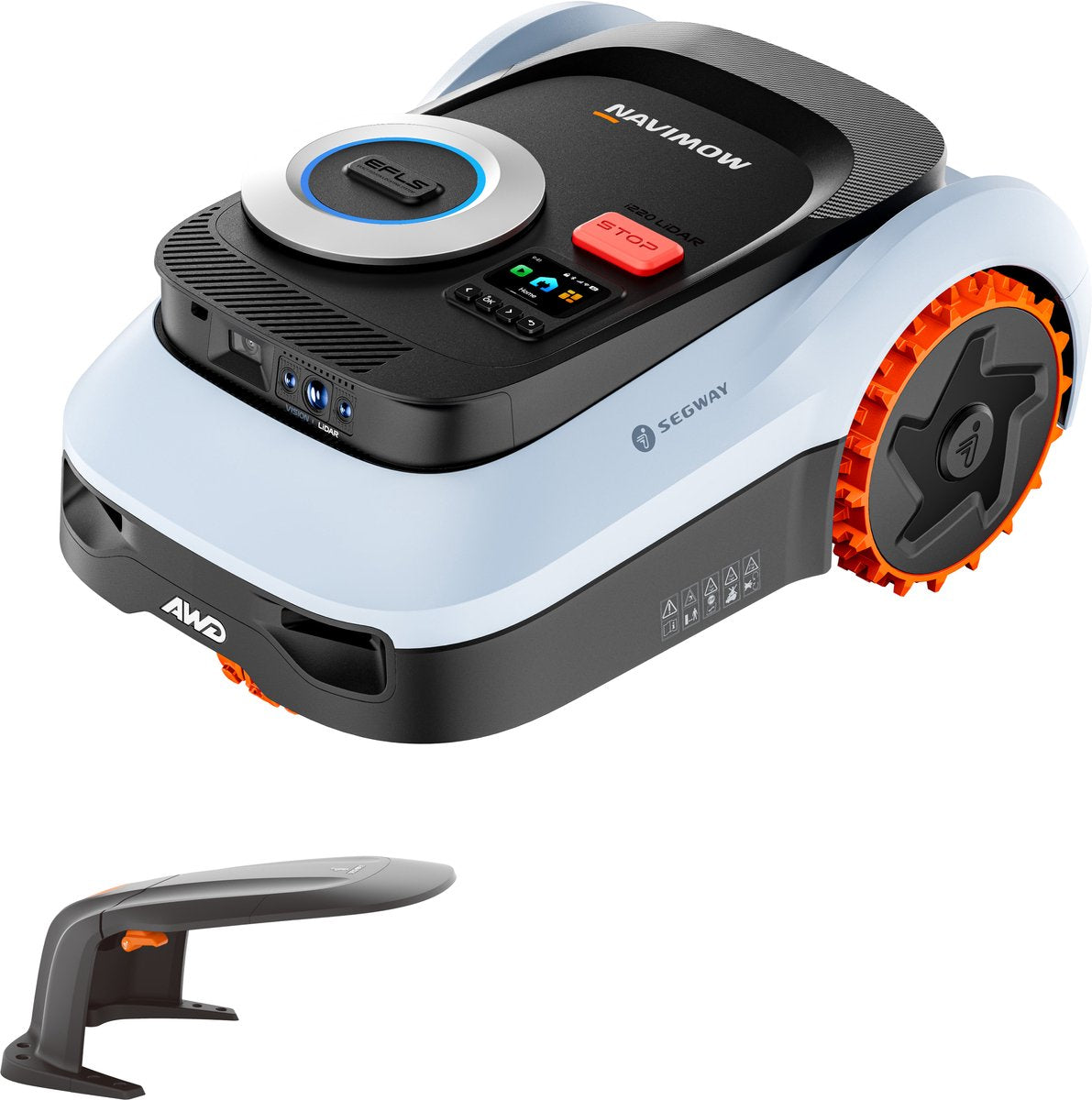 Navimow segway i220 lidar pro - lidar+nrtk+vision - awd - robotgrasmaaier - zonder grensdraad zonder antenne - navigatie zonder satellieten - 2000m² - 45% helling - ai obstakelvermijding - apple find my - super stil 59db - 3 jaar garantie