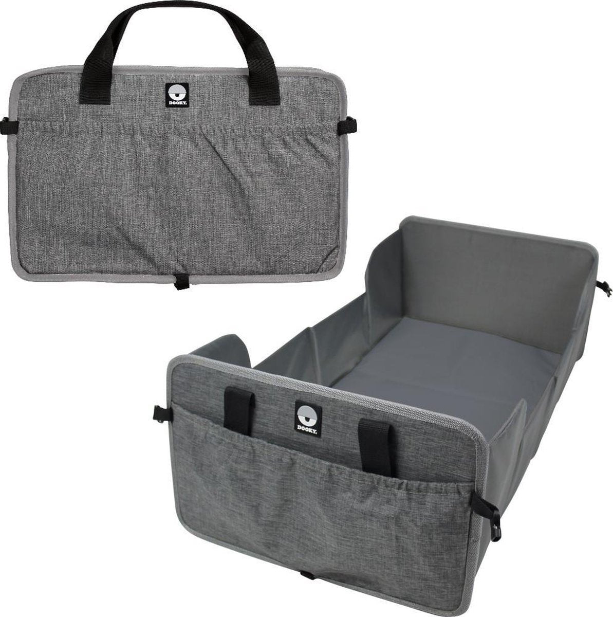 Dooky traveller - reisbed - opvouwbaar - 0-6 maanden - grijs melange