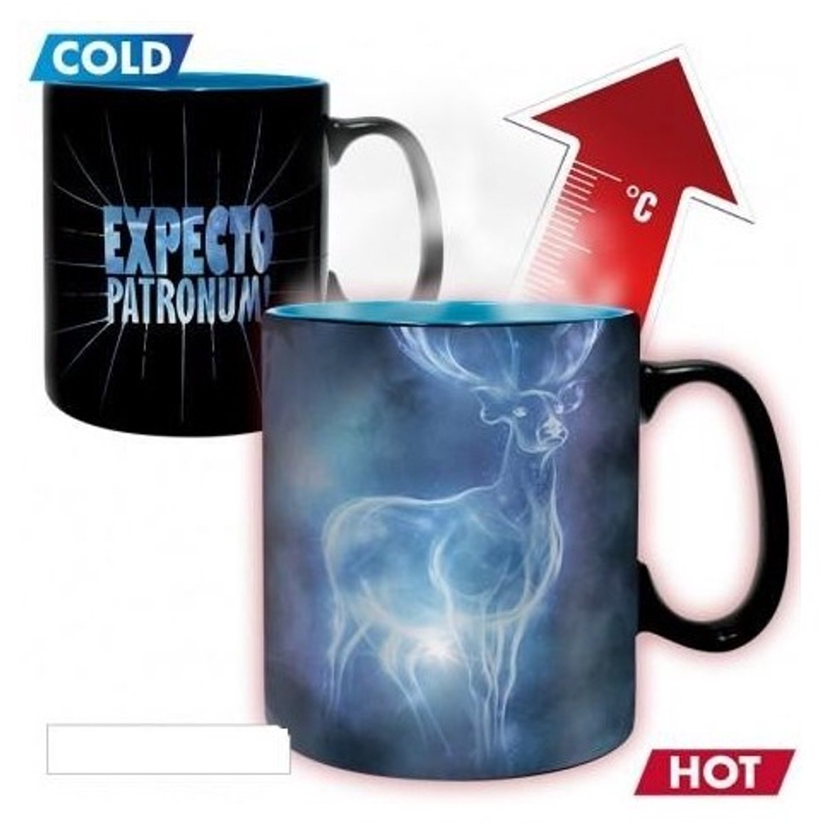 Aby style harry potter - mug heat change - 460 ml - patronus - with box