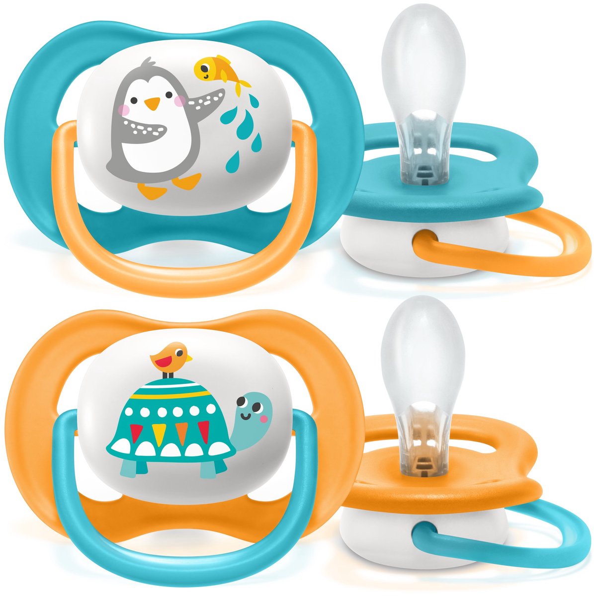 Philips avent - ultra air happy fopspeen - 6-18 m oranje
