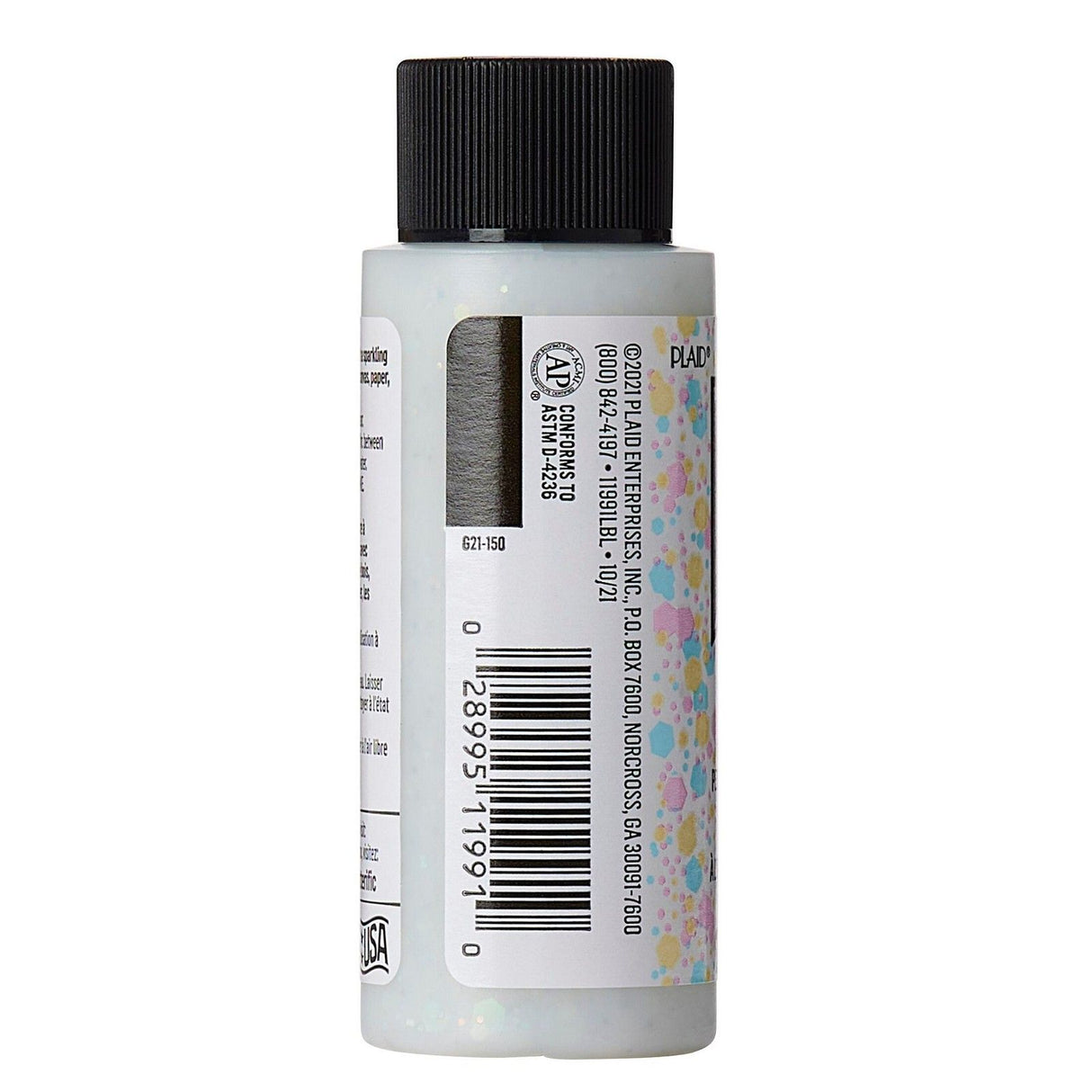 Folkart • glitterific pop acrylic paint snowfall 59ml
