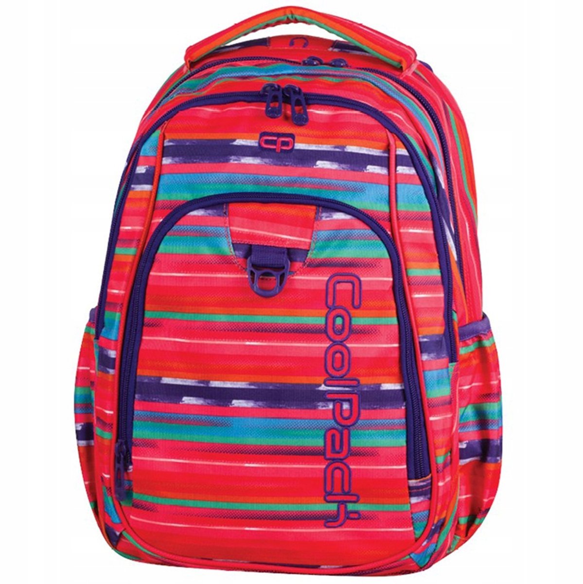Coolpack rugzak school - roze strepen - 27l - lichtgewicht waterdicht