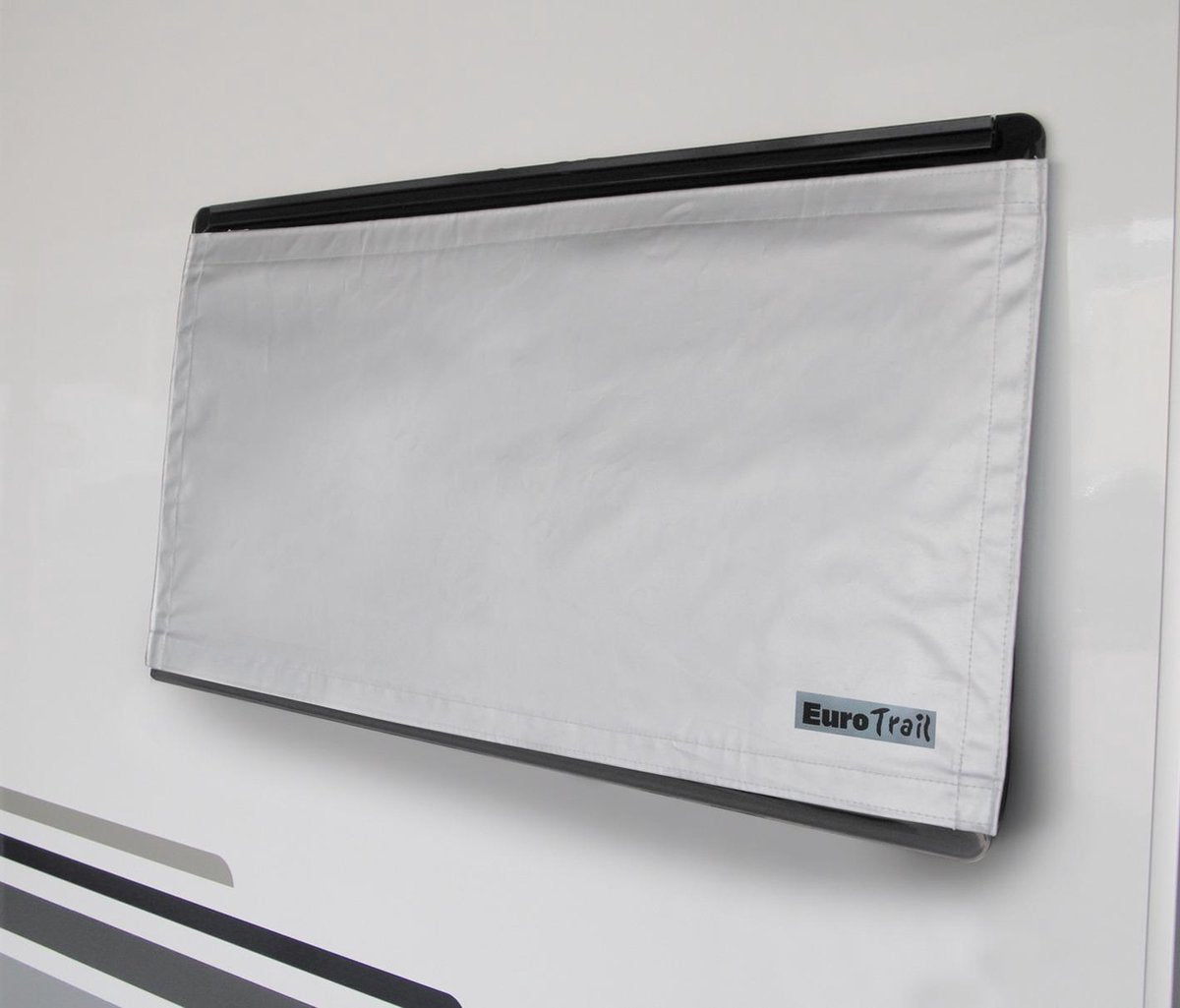 raambedekking 120 x 60 cm polyester grijs