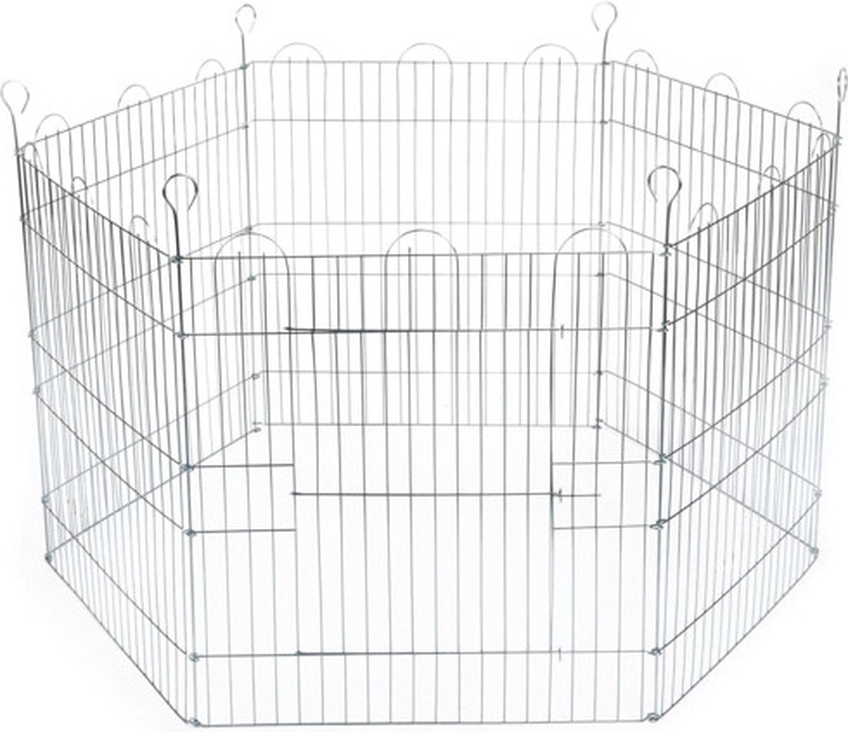 Beeztees - konijnenren - 6 panelen - 66,5x58 cm, diam. 100 cm
