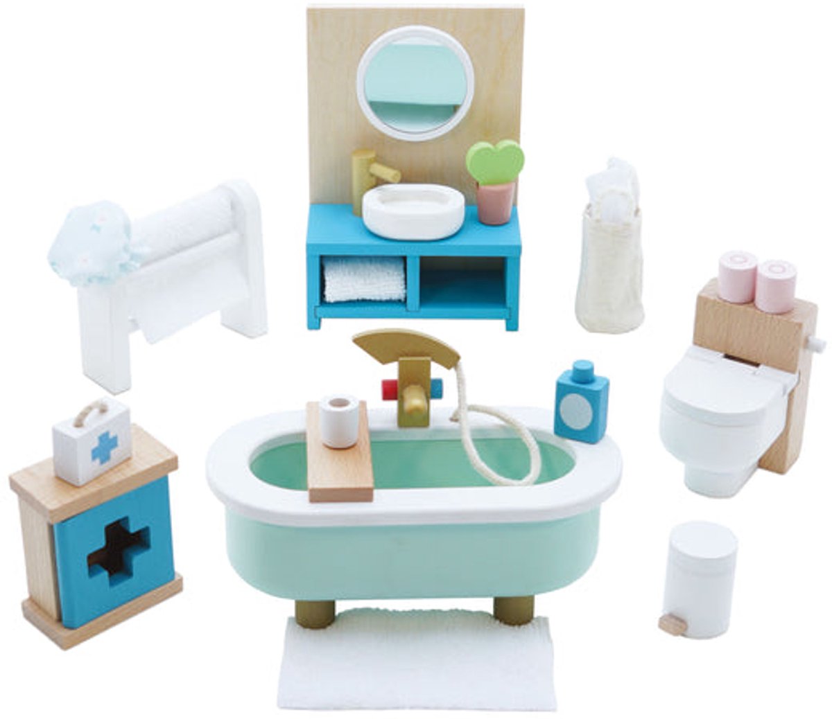 Le toy van poppenhuismeubels daisylane badkamer - hout