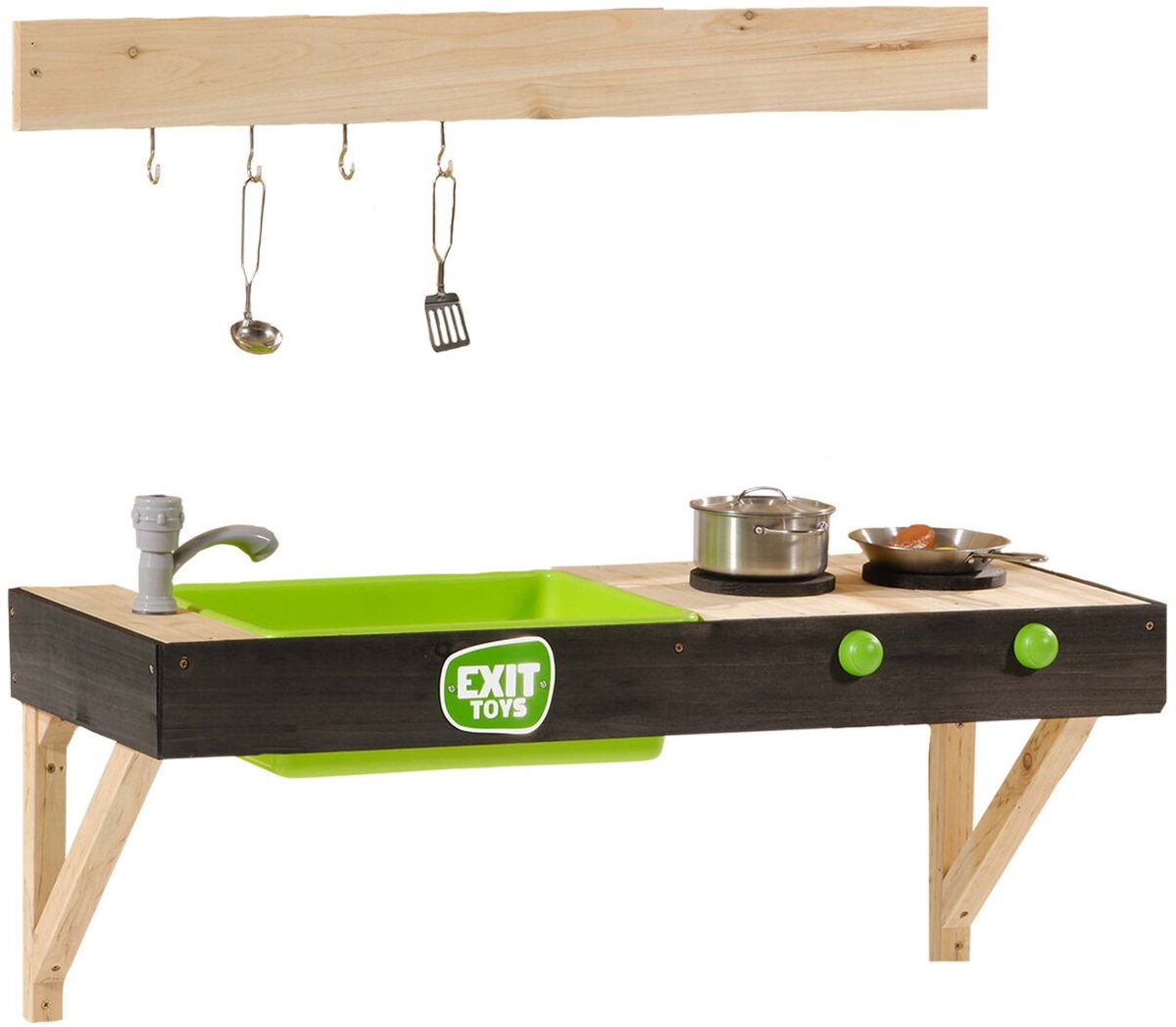 Exit toys exit yummy 50 houten buitenkeuken - modderkeuken - speelkeuken voor buiten - kinderen - fsc hout