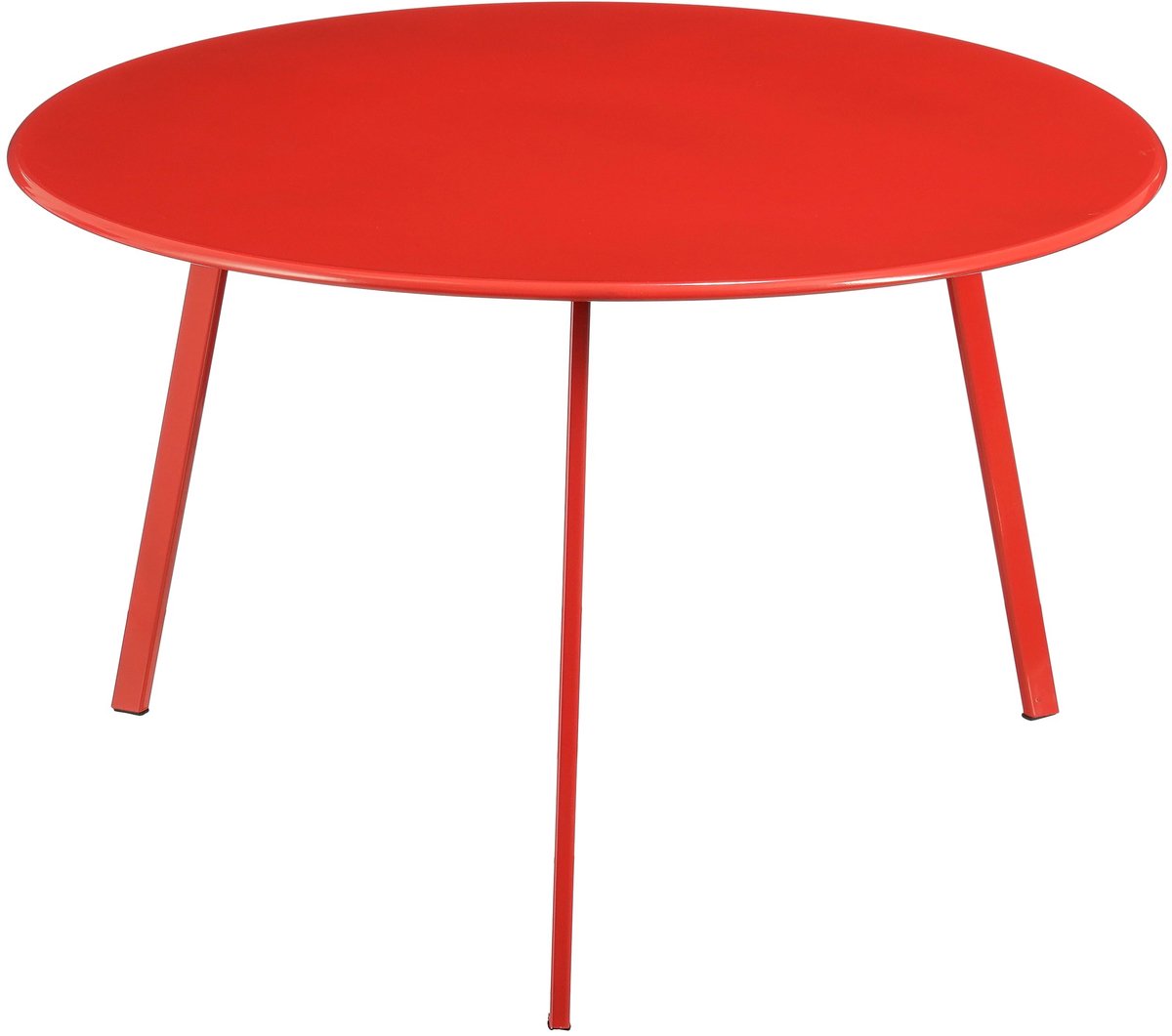 Mica decorations seatle bijzettafel voor buiten - h38 x ø58 cm - metaal - rood