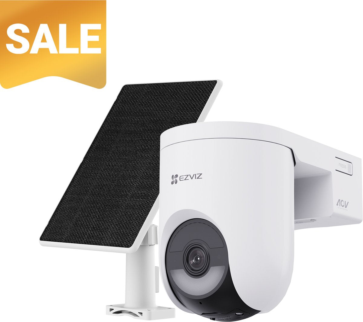 Ezviz hb8 lite 4g wifi6 kit – 2k+ -ptz beveiligingscamera 5w zonnepaneel – 360° vision - ai detectie - kleur nachtzicht – sirene spotlight- geen maandkostenng