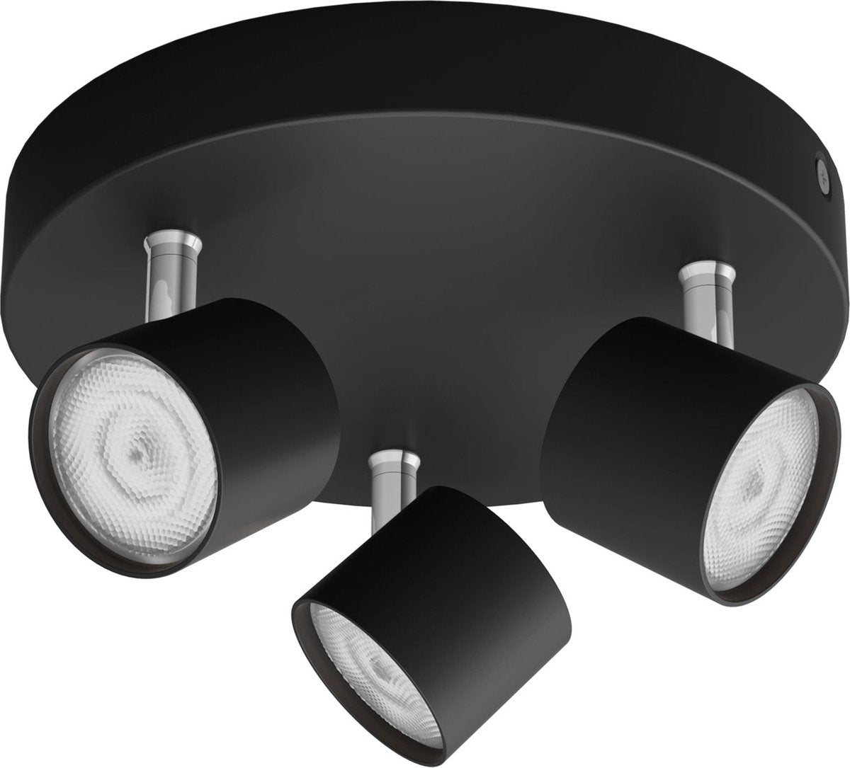 Philips led philips star opbouwspot - 3-lichts - zwart