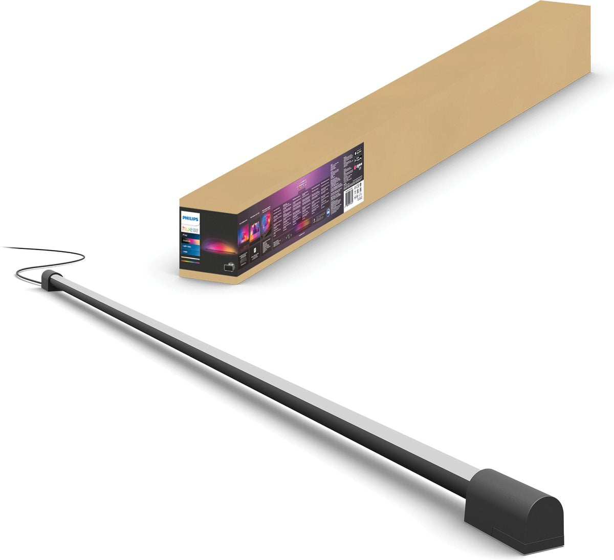 Philips hue play gradient light tube - wit en gekleurd licht - 125cm - zwart
