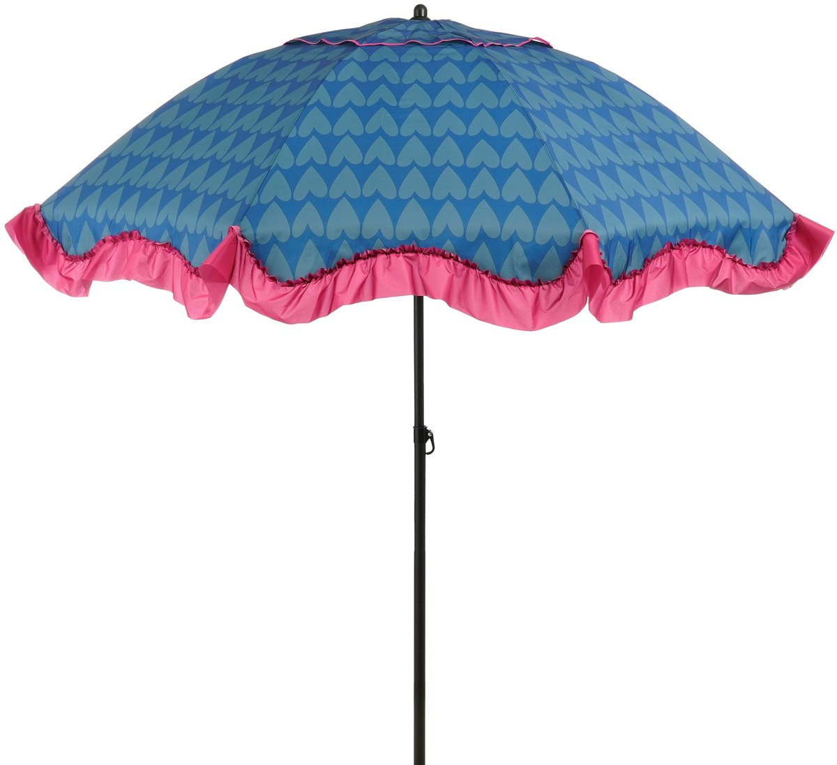 Edelman mitchell parasol hart blauw - ø220 x 238 cm