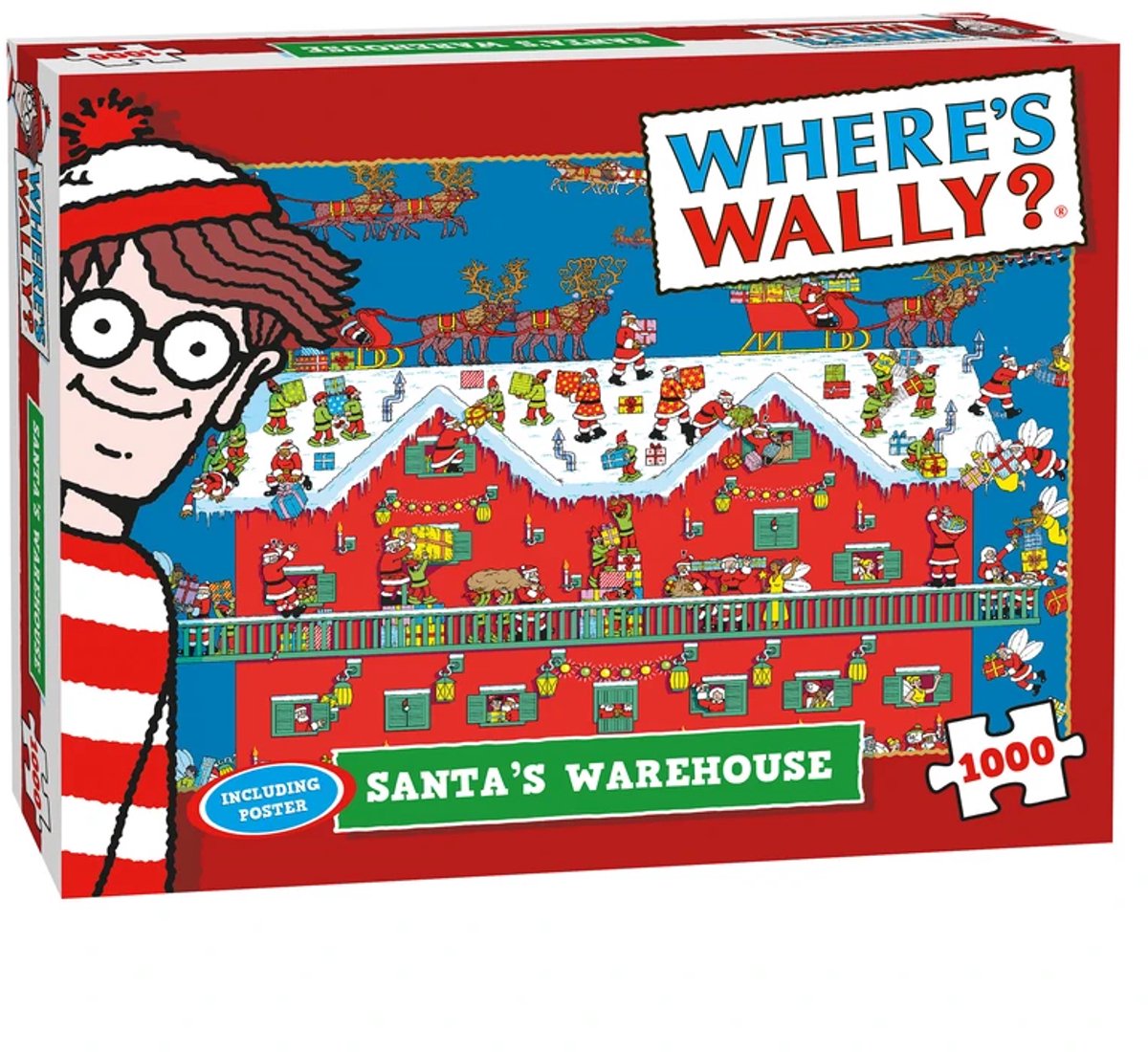 Plenty gifts xms where’s wally santas warehouse puzzel 1000 stukjes