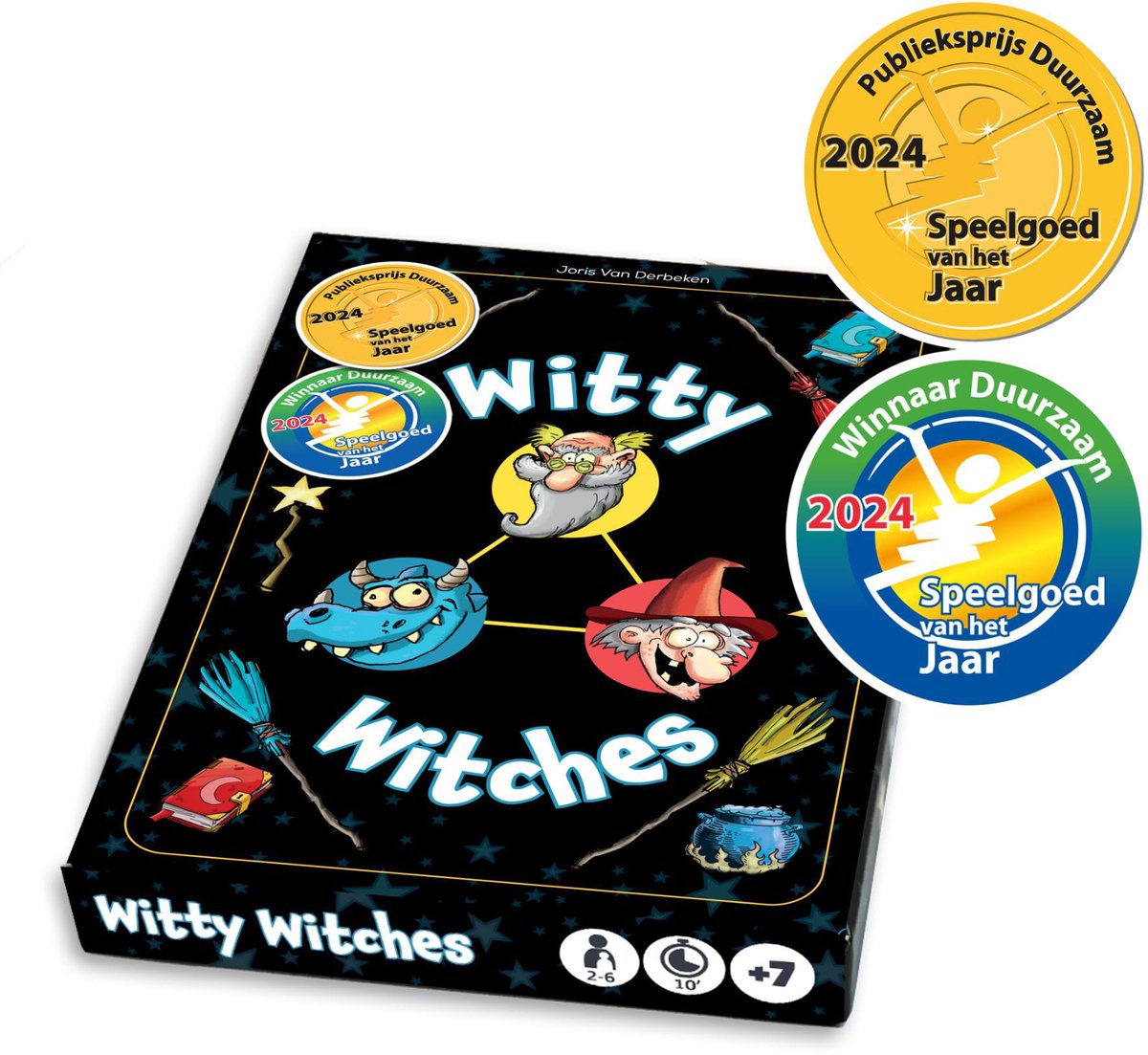 Jorta games kaartspel witty witches magisch feestspel voor kinderen en volwassenen.