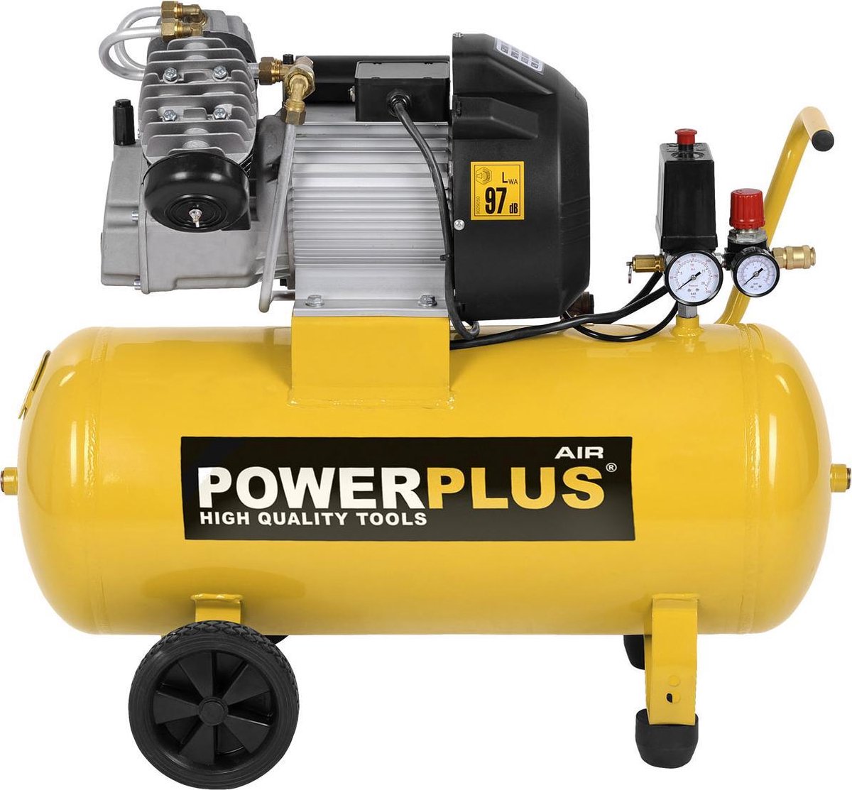 Powerplus powx1770 compressor - luchtcompressor - 2200w - 9 bar - 50l tankinhoud