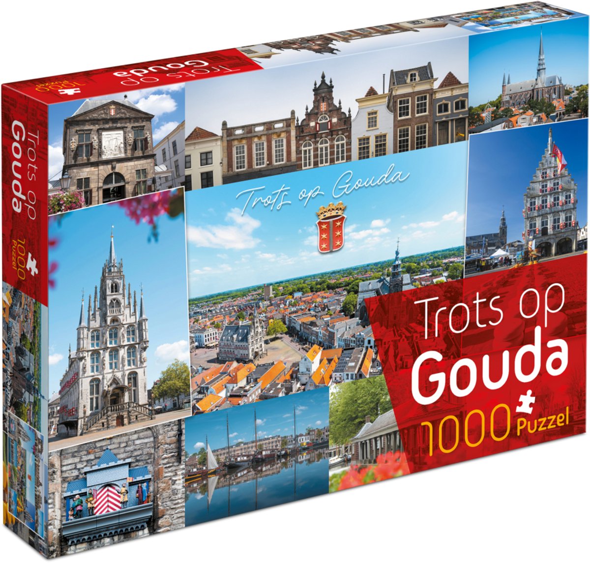 Tucker's fun factory legpuzzel trots op gouda 1000 stukjes puzzel.