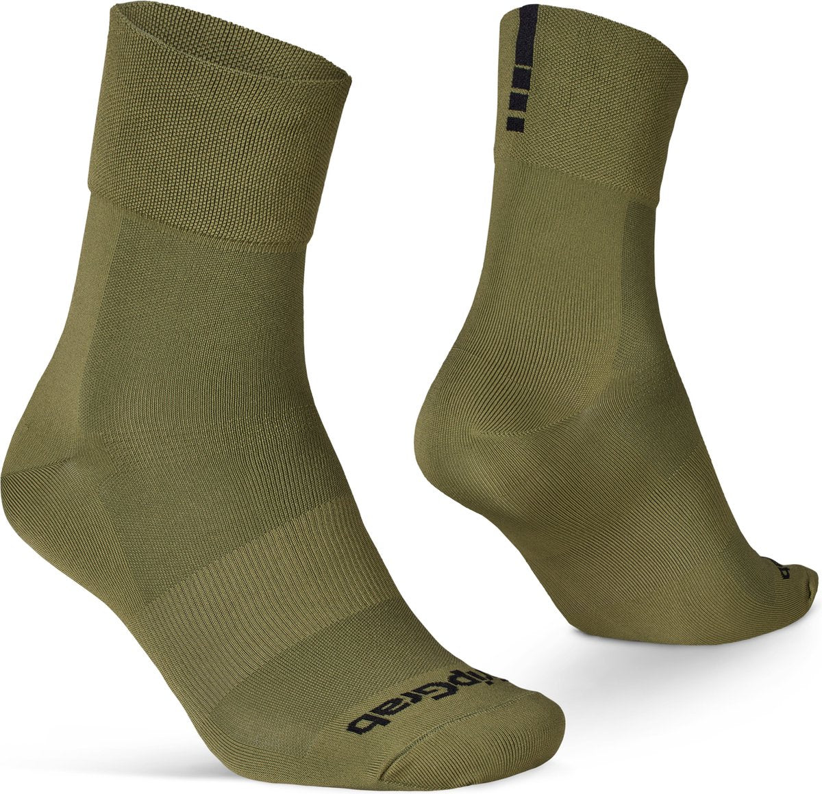 Gripgrab - lightweight sl performance zomer fietssokken 1 paar coolmax wielersport sokken regular cut - olijf groen - unisex - maat l (44-47)