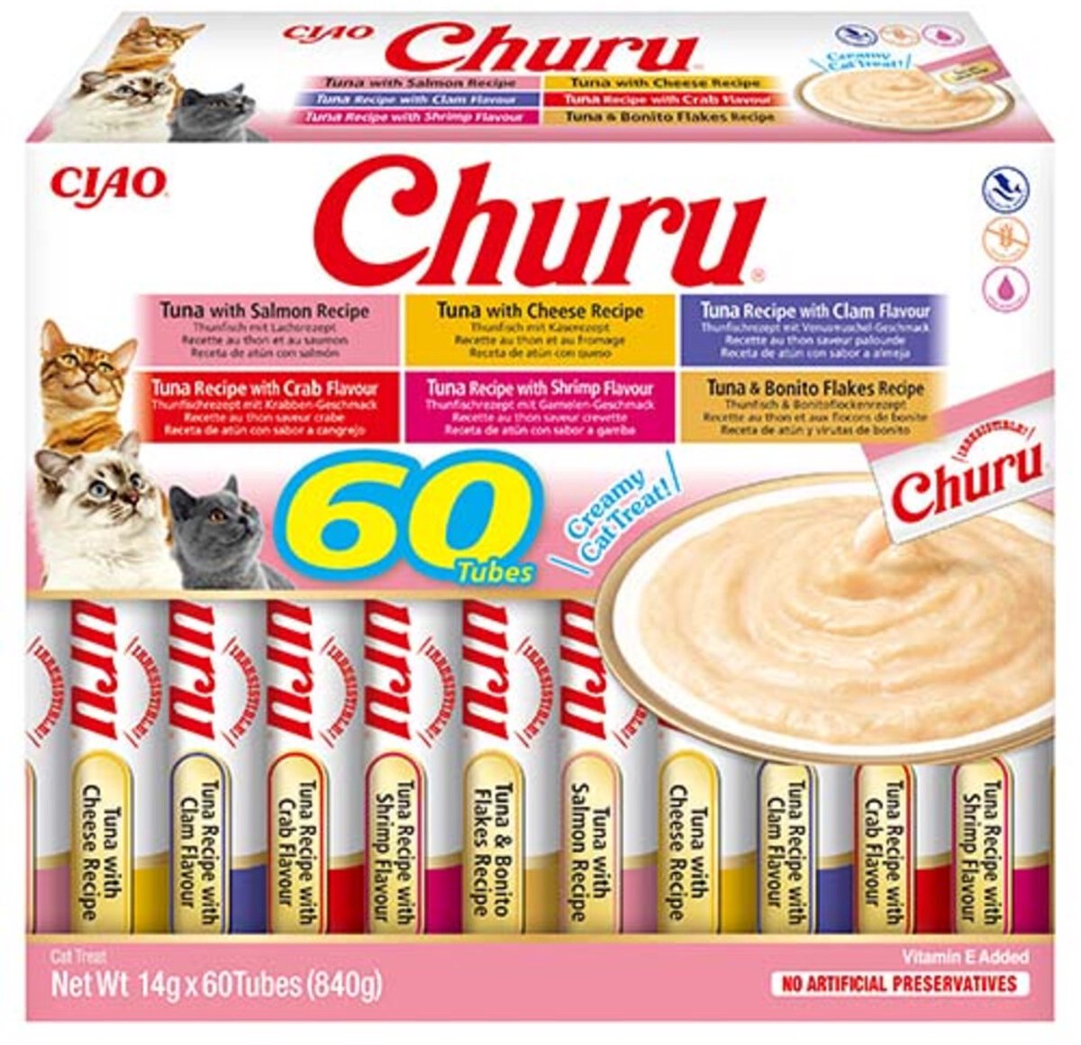 Ciao churu cat puree tuna - 60x14 gr