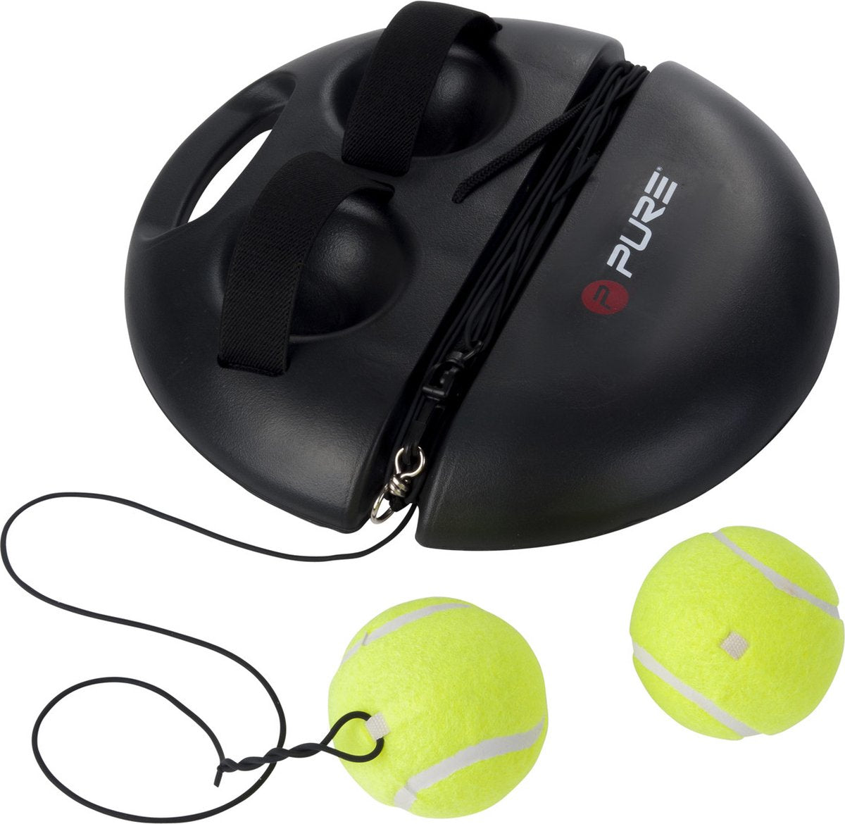 Pure2improve - tennistrainer - inclusief 2 tennisballen - 15m koord