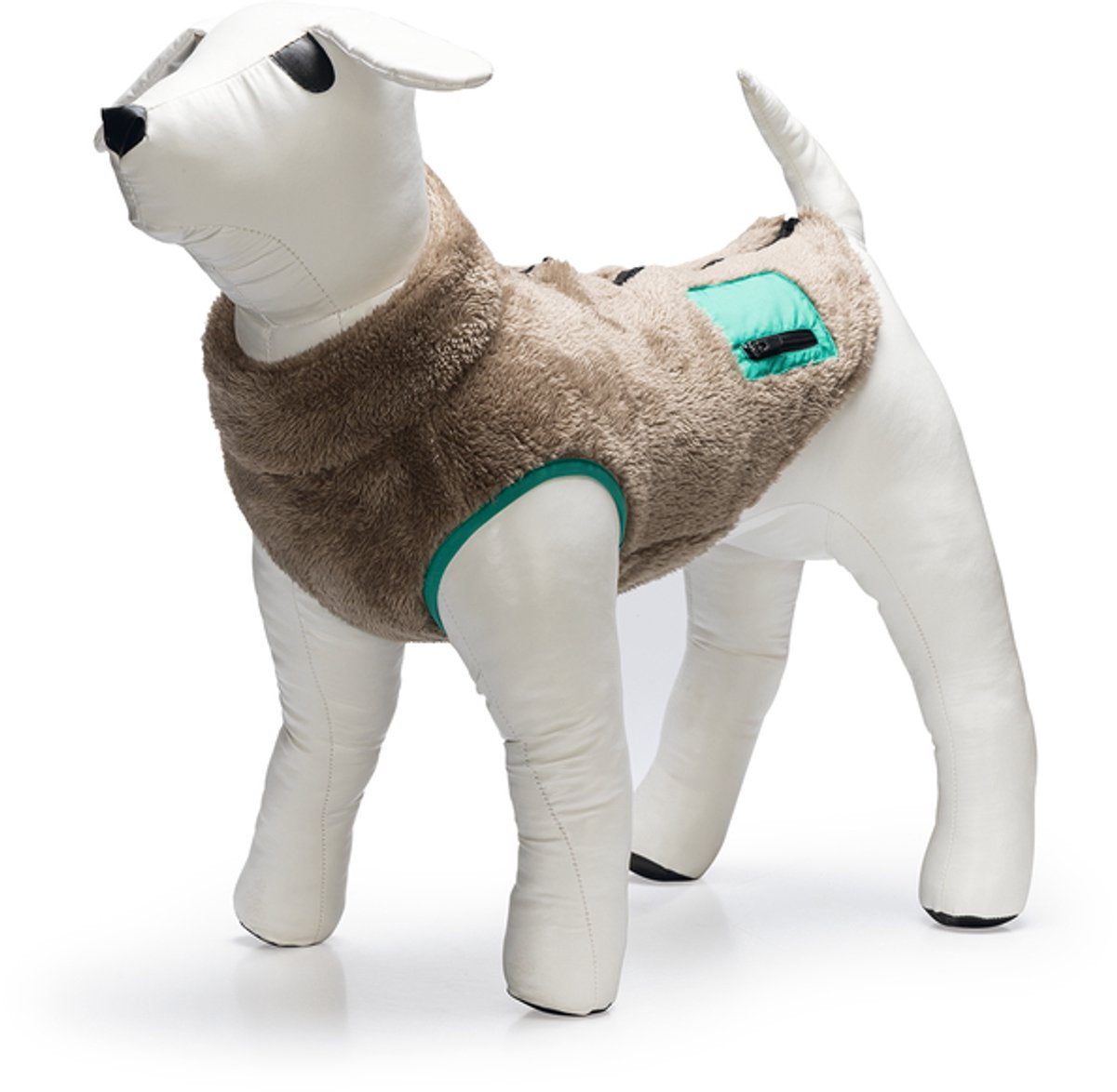 Beeztees teddy - hondenjas - taupe - 40 cm