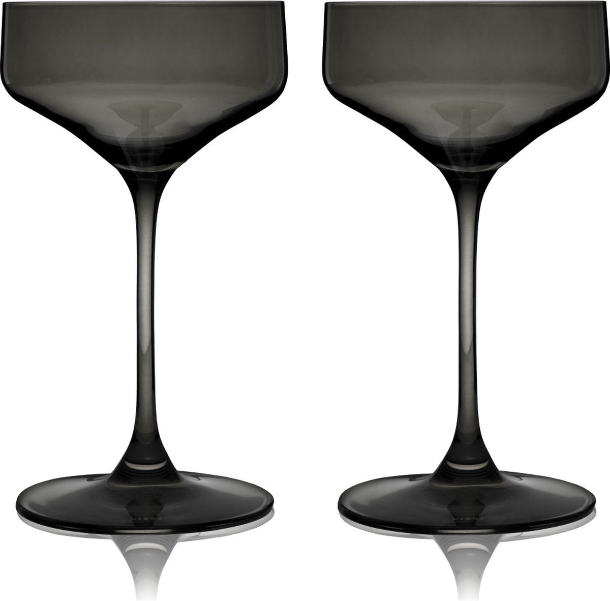 Viski reserve nouveau coupeglas - kristal - 192ml - 2 stuks - smoke