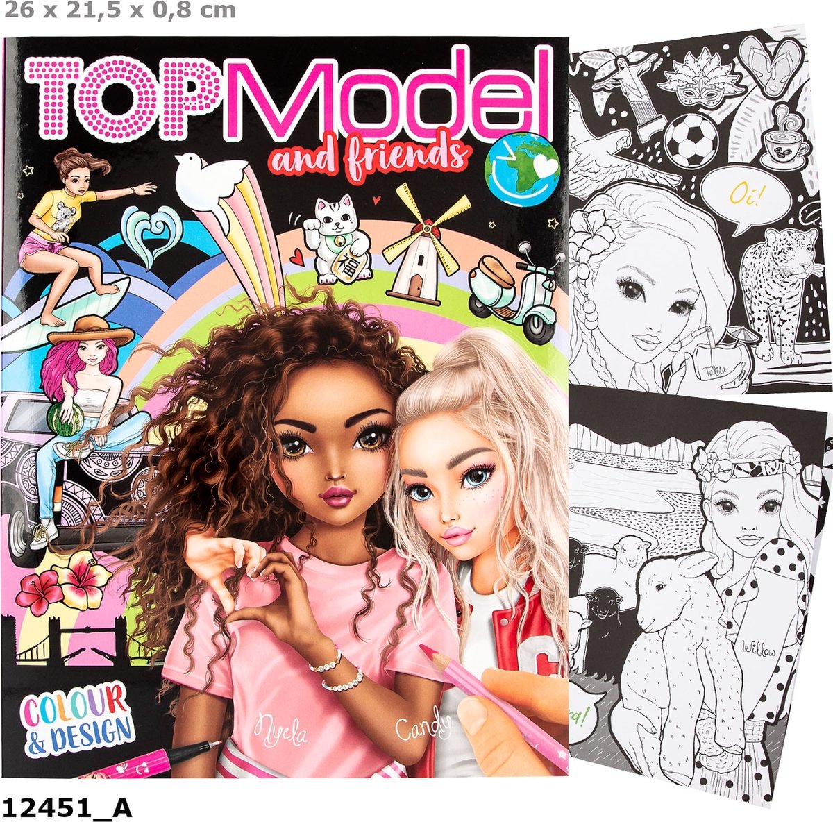 Depesche - topmodel colour design book - kleurboek