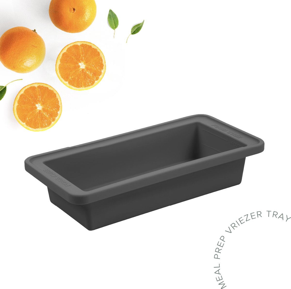 The original foodcube – babyvoedingbewaarbakje – meal prep bakje – diepvriesbakje – vershoudbakje – 100% siliconen vriezer tray met deksel – bpa vrij – geschikt voor vriezer, magnetron, oven vaatwasser – 1000ml - grijs