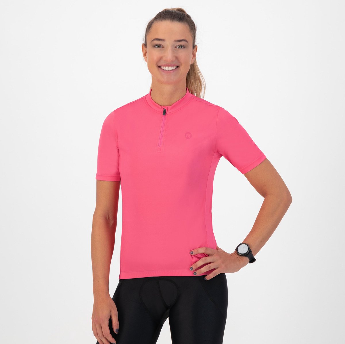 Rogelli core fietsshirt dames - korte mouwen - roze - m