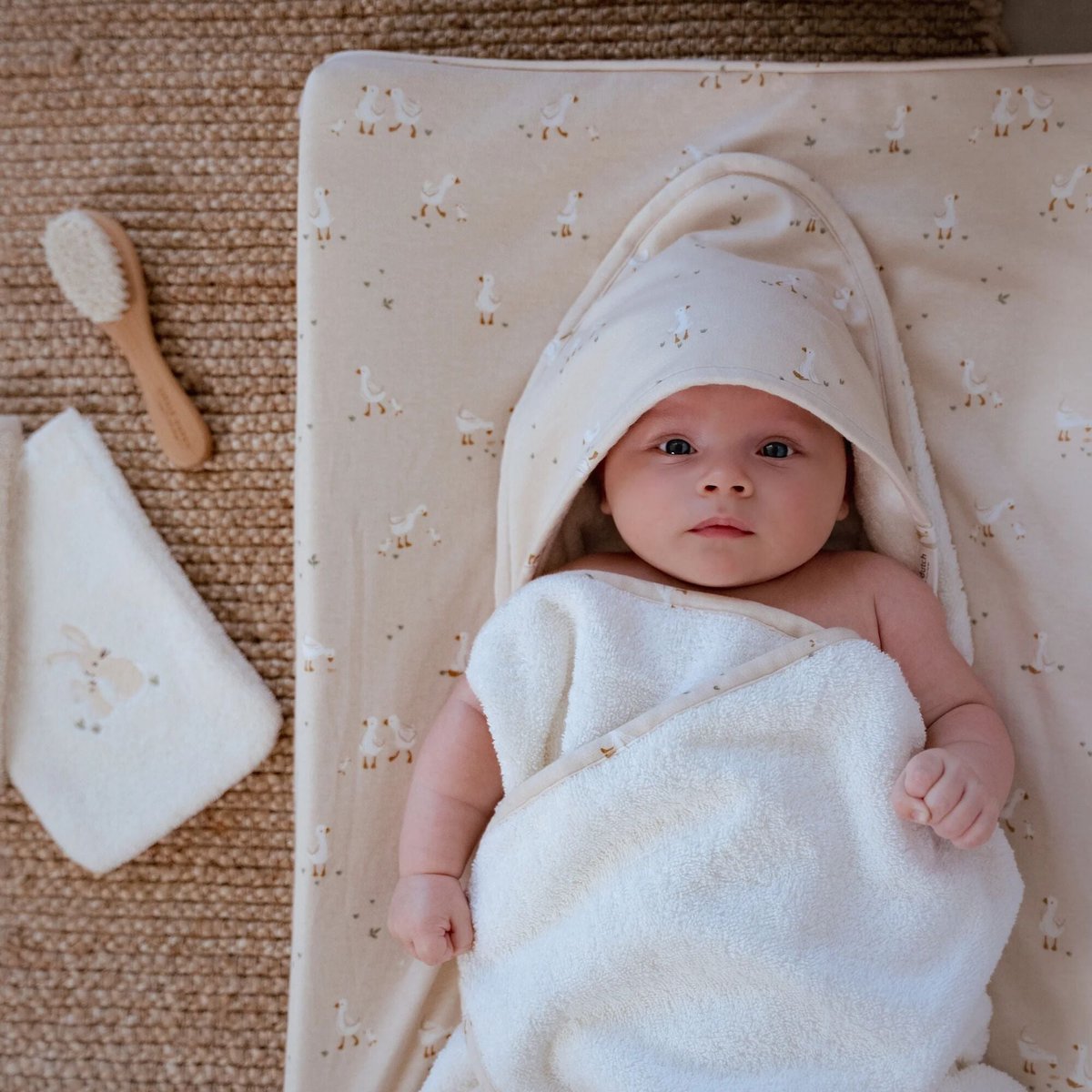 Little dutch aankleedkussenhoes - beige - newborn naturals - little goose