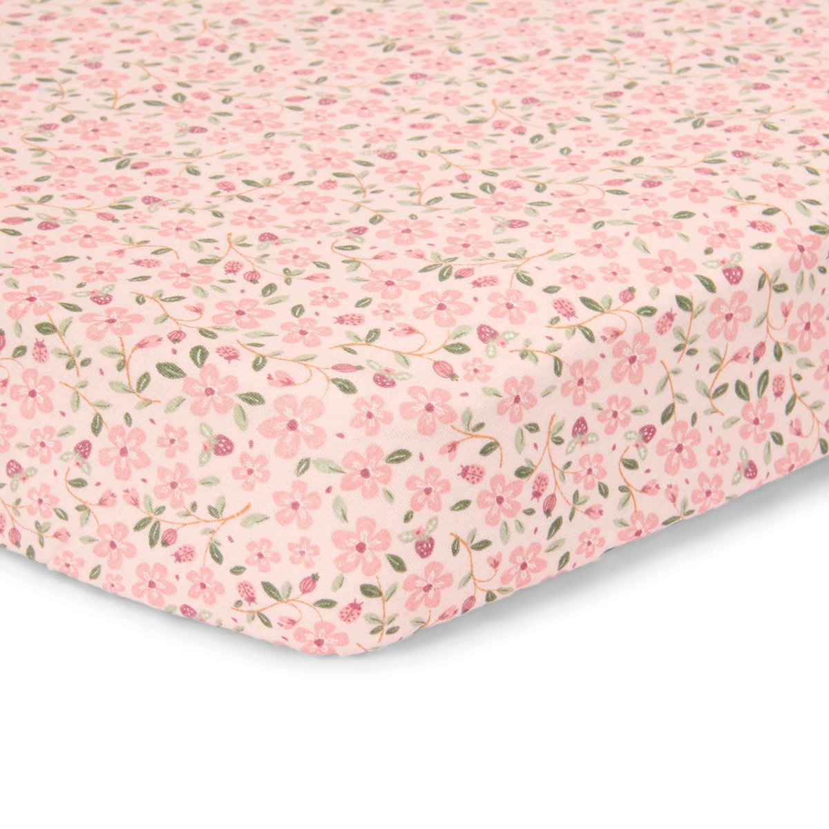 Little dutch eenpersoons hoeslaken - roze - fairy garden - fairy floral