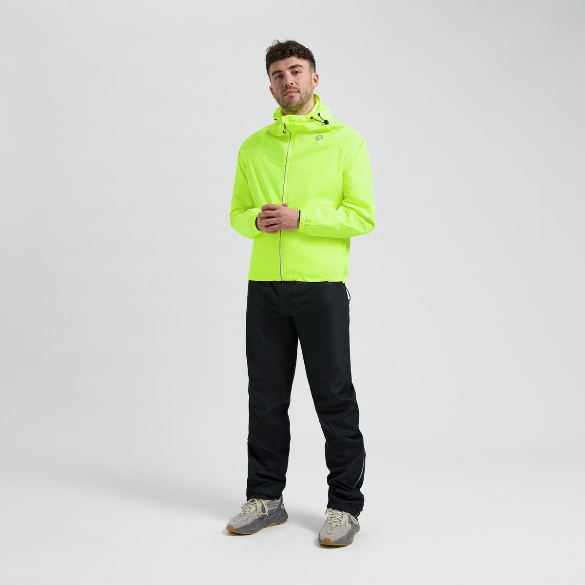 Rogelli commuter core regenpak unisex - waterdicht - fluorgeel - l