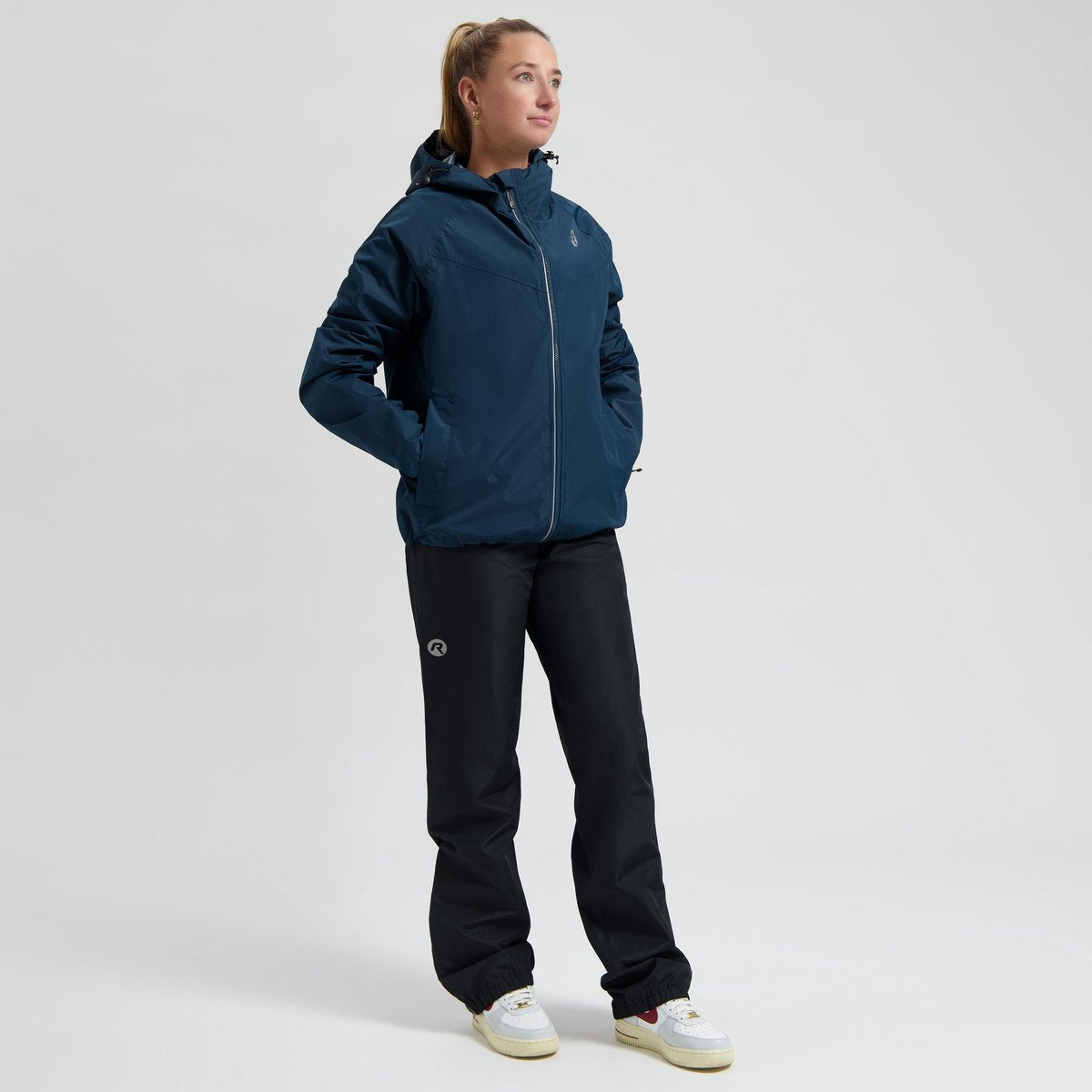 Rogelli commuter core regenpak unisex - waterdicht - blauw zwart - s