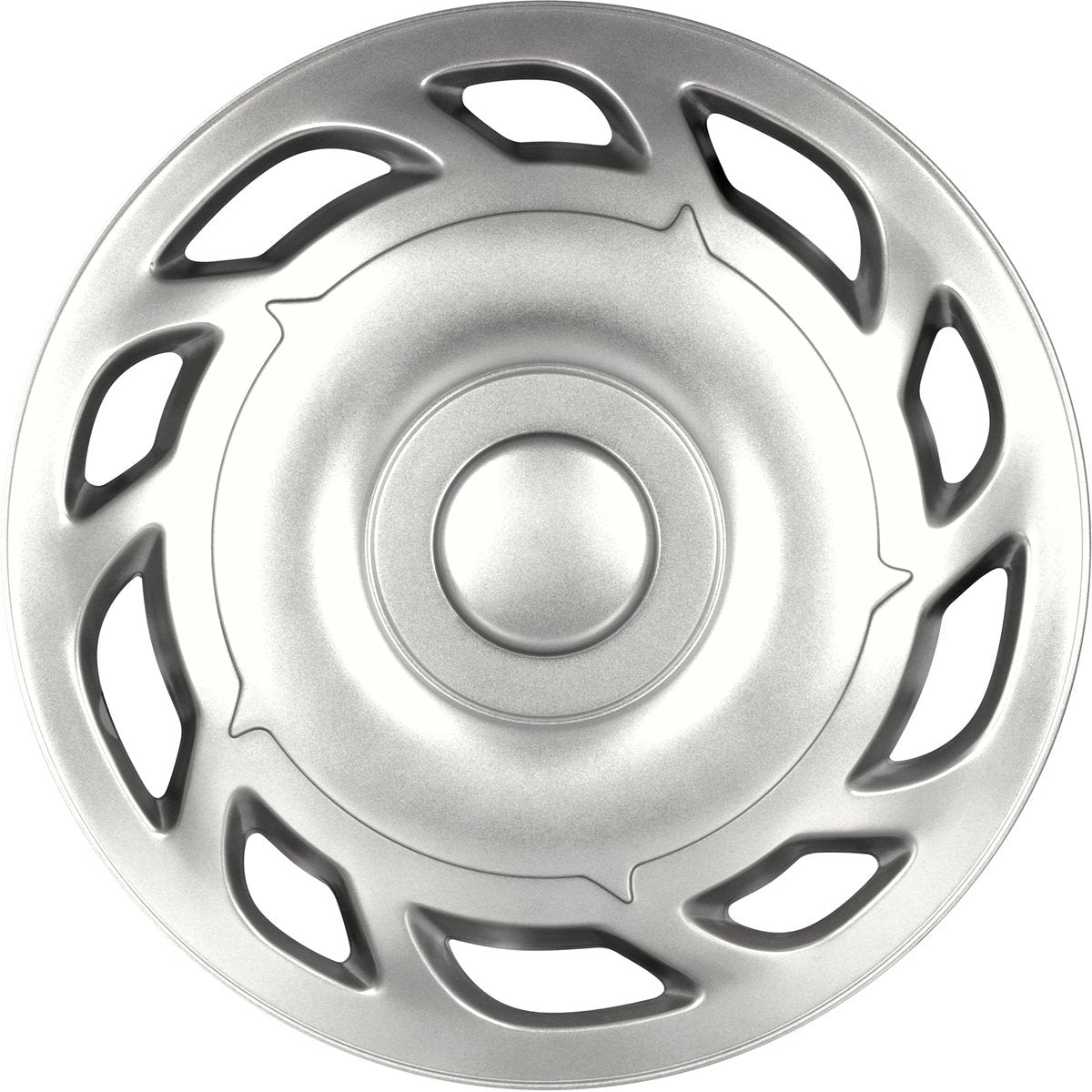 wieldoppen Tino 12 inch ABS zilver set van 4