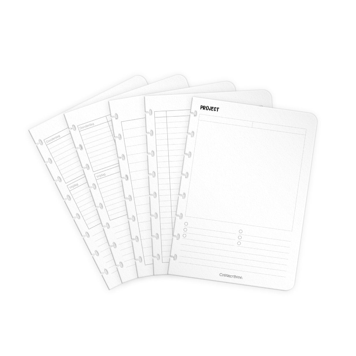 Correctbook a5 extra pagina’s voor leraren – uitbreidingsset – herbruikbare, uitwisbare bladen