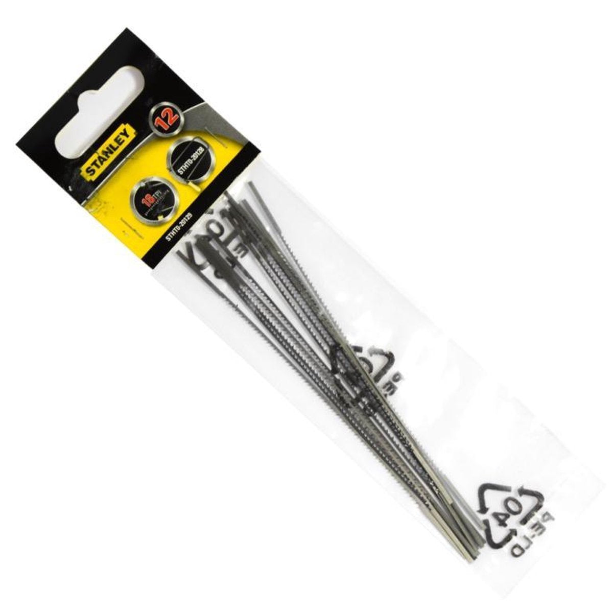 Stanley 12 x figuurzaagbladen 18 tanden inch