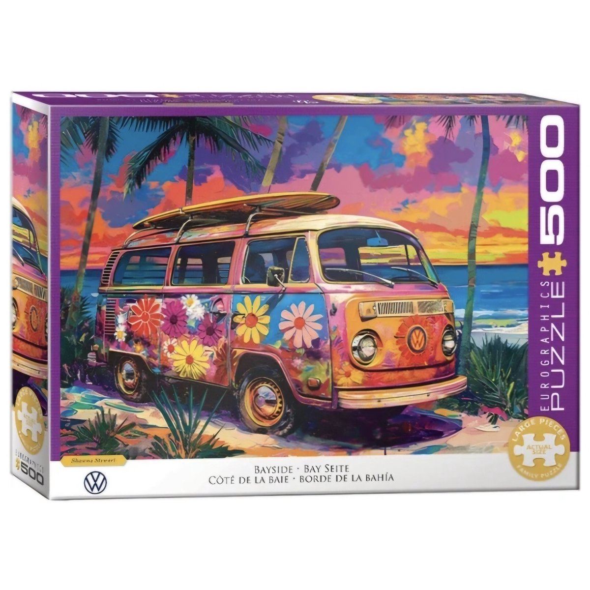 Eurographics volkswagen - vw bayside - shawna stewart - 500 xl stukjes 68×48cm (b×h) - familie legpuzzel