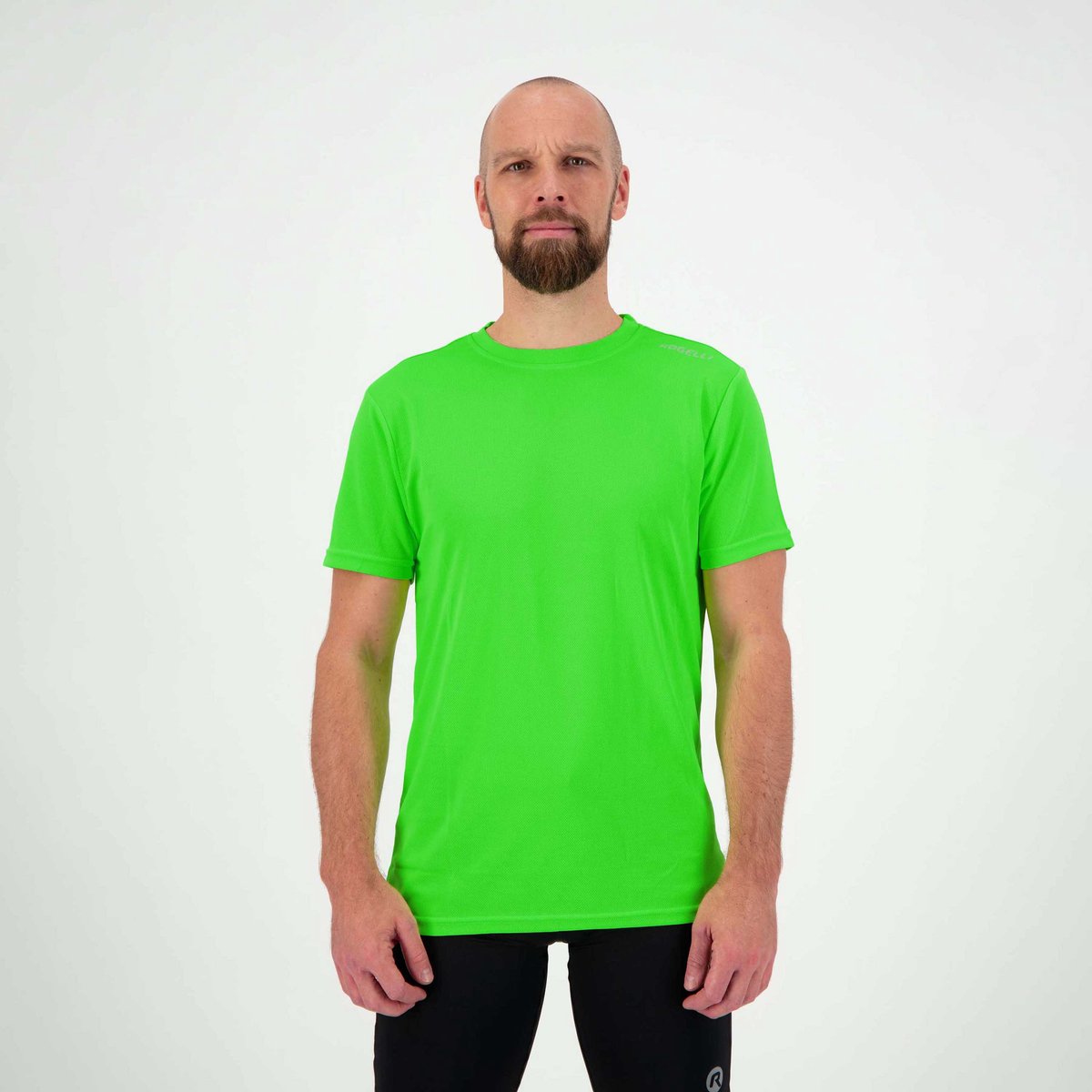 Rogelli promo hardloopshirt heren - korte mouwen - groen - m