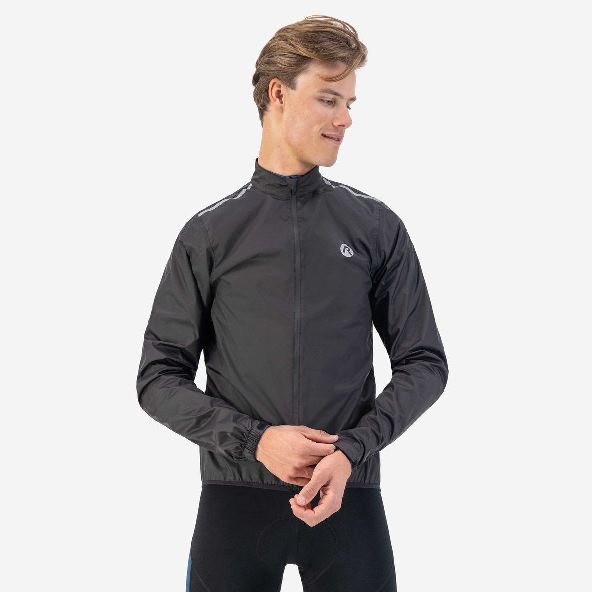 Rogelli core fietsregenjack heren - waterdicht - zwart - xl