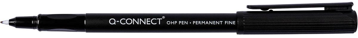 Q-connect ohp marker, permanent, fijn, zwart