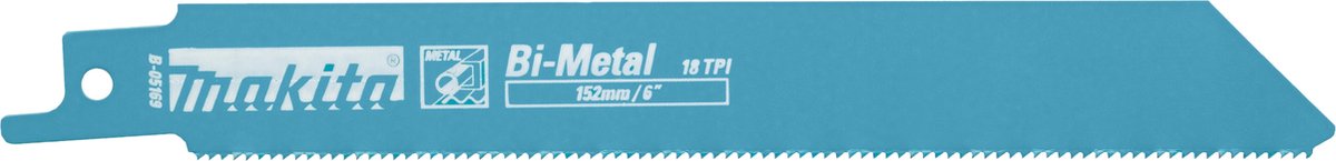 Makita b-05169 reciprozaagbladen - 152 x 1,4mm - metaal (5st)
